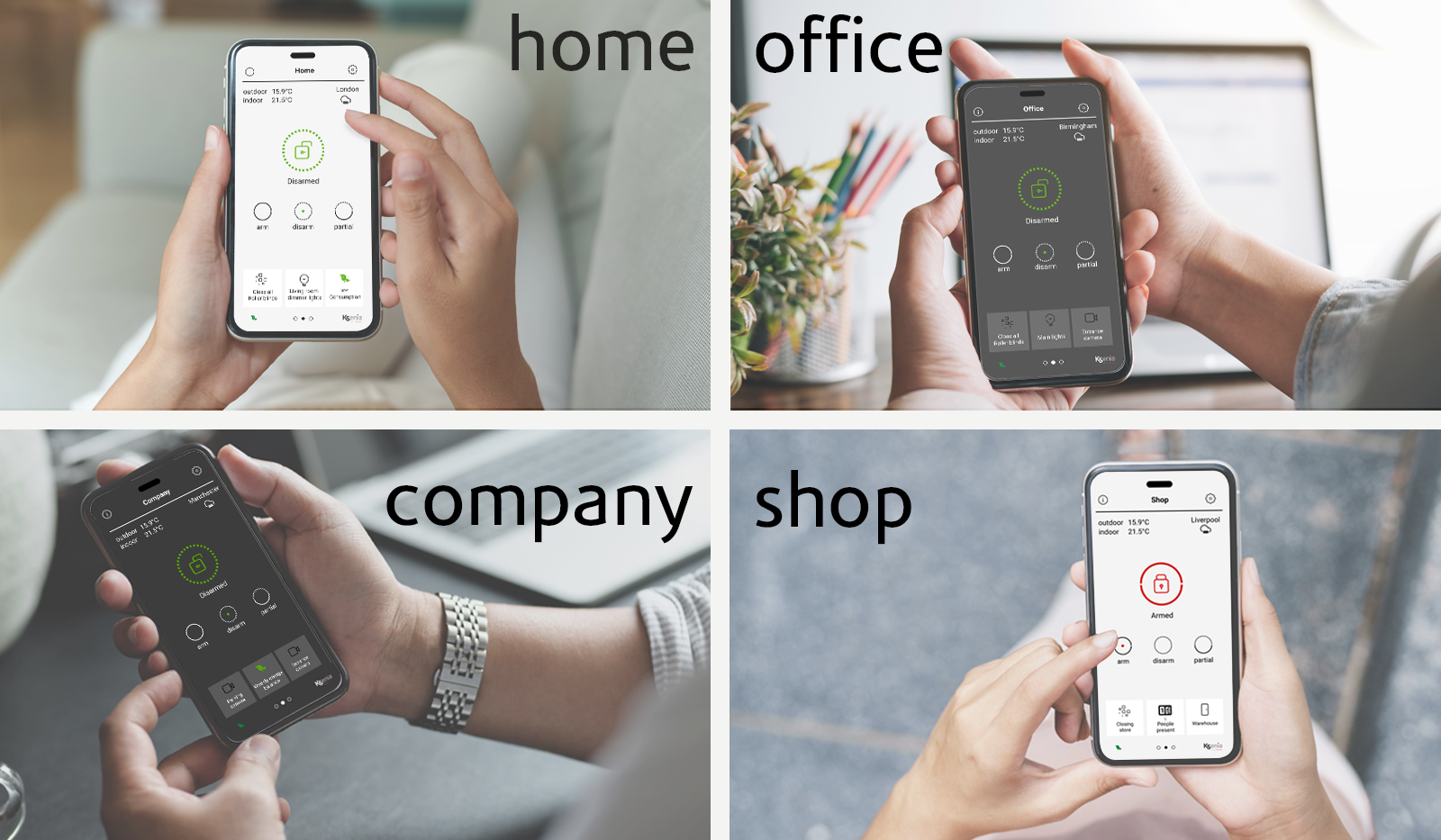 EN_KS_environments Environments for ksenia solutions: home, office, shop, company