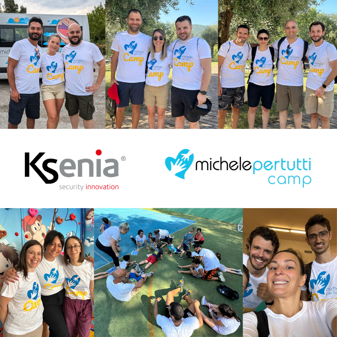 Ksenia Security-Team im Michelepertutti camp