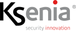 il logotipo ksenia security, versione per fondo bianco.